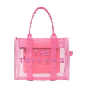 Marc Jacob Candy Pink The Mesh Tote Bag, Large, Barbiecore Handbag Oversized